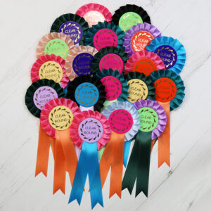 Clear Round rosette pack